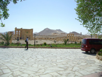 Aussicht vom Hoteleingang